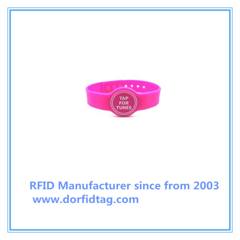 ntag213 silicone rfid wristband 